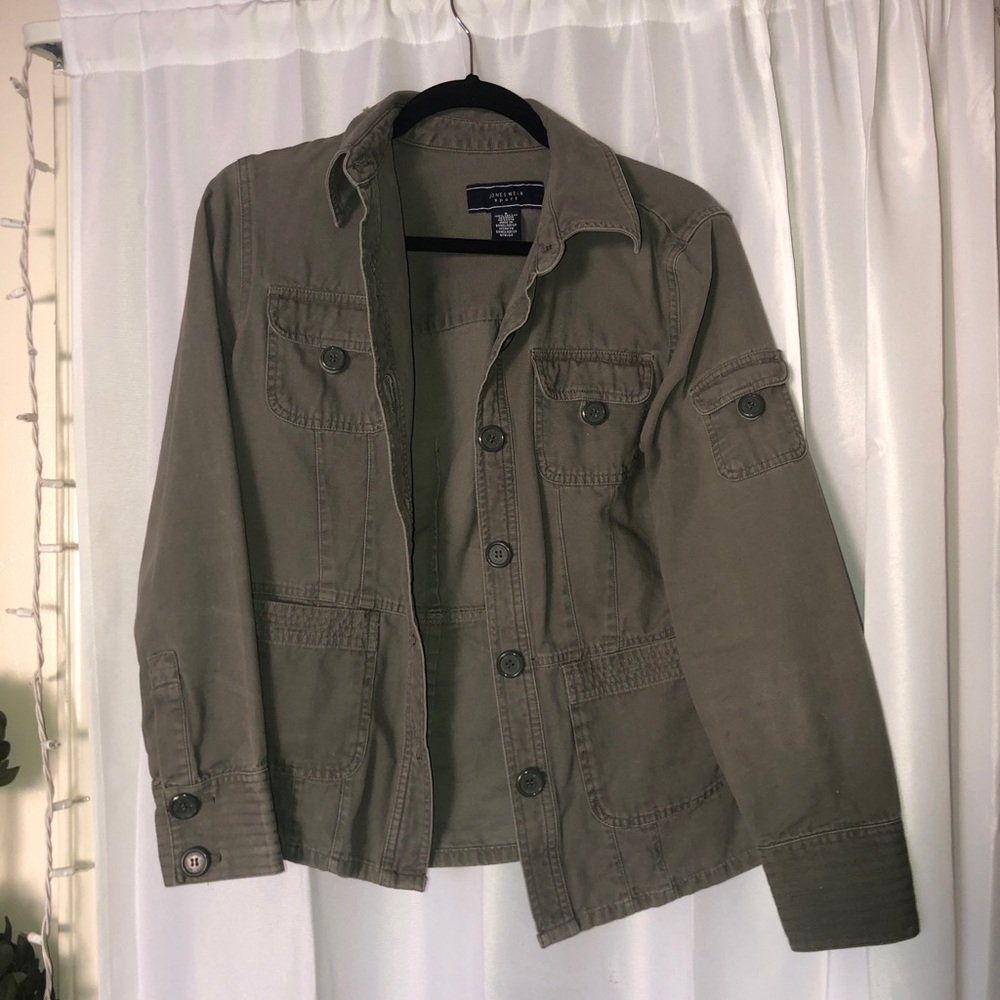 Army green jacket